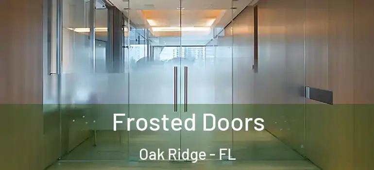  Frosted Doors Oak Ridge - FL