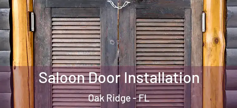  Saloon Door Installation Oak Ridge - FL